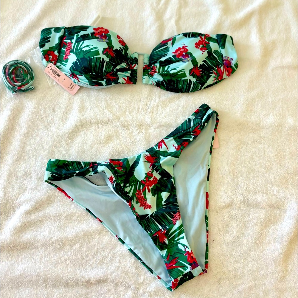 NWT Victoria secret swim bikini: Brazilian style M size top and bottom.